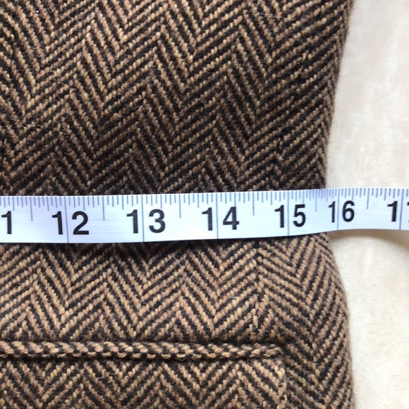 Lauren Ralph Lauren Black Label Brown Herringbone Jacket NWOT - Picture 15 of 16